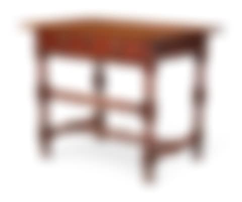 English William and Mary Turned and Joined Oak ‘High-Low’ Stretcher Table, Early 18th Century (preview)