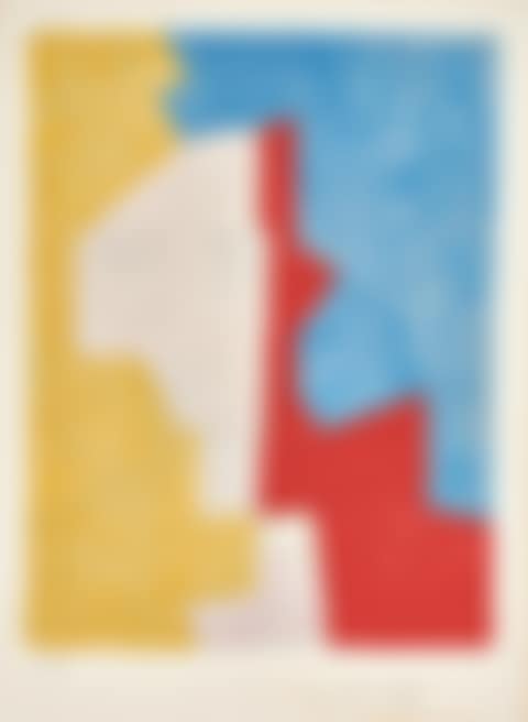 Composition jaune, rouge et bleue (Composition yellow, red and blue) (preview)
