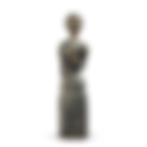 Carved and Painted Wood Figured of a Woman (preview)