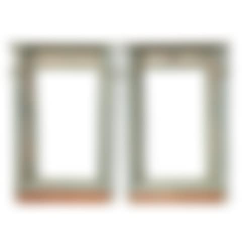 Pair of Polychrome Paint-Decorated Pine Architectural Window Surrounds, Chestertown, Maryland (preview)
