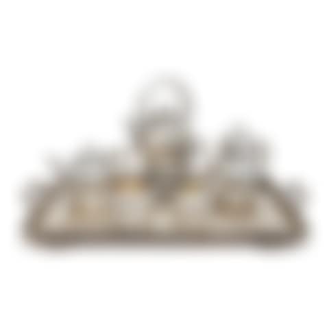 American Aesthetic Movement silver five-piece tea and coffee set with matching tray (preview)