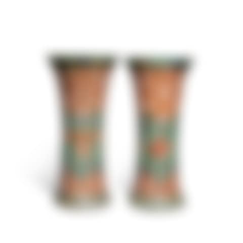 Two Large Chinese Famille-Verte Beaker Vases Qing Dynasty, Kangxi Period (preview)