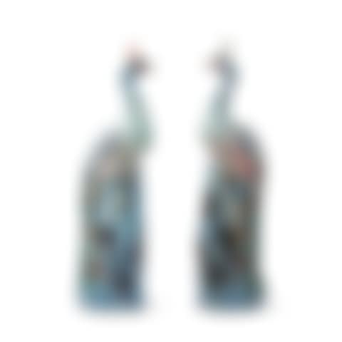 A Large Pair of Chinese Famille-Rose Figures of Peacocks (preview)