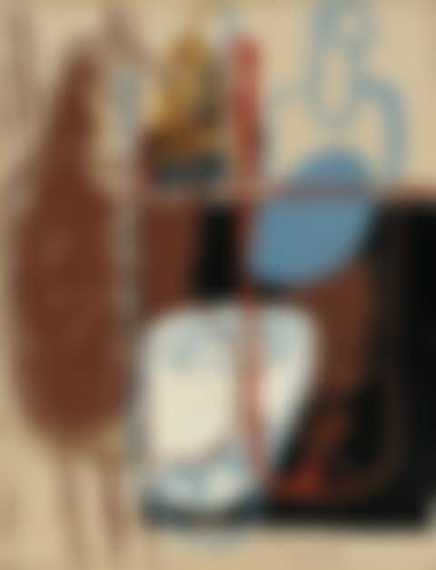 Nature morte, bouteilles, verres et carafes (preview)