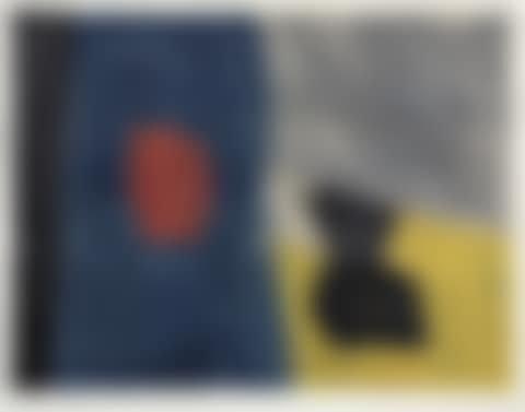 Composition bleu, jaune et grise (preview)