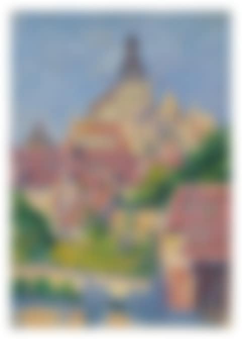 LA CATHÉDRALE DE GISORS VUE DU FOSSÉ AUX TANNEURS (preview)