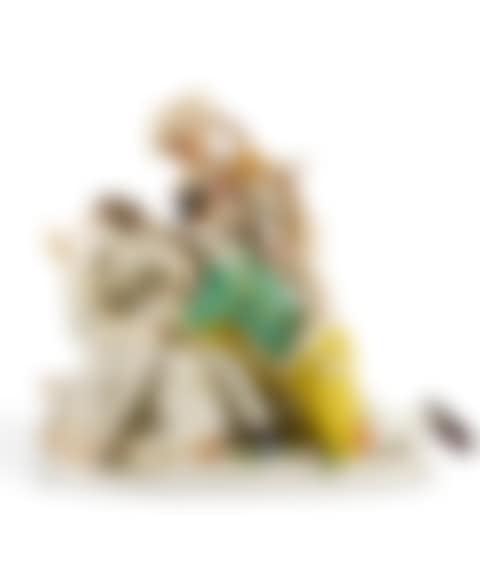A MEISSEN PORCELAIN COMMEDIA DELL"ARTE GROUP OF "THE IMPETUOUS LOVER" (preview)
