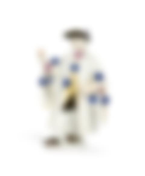 A MEISSEN PORCELAIN FIGURE OF A MASQUERADER, TRADITIONALLY KNOWN AS AVVOCATO OR THE LAWYER FROM THE COMMEDIA DELL"ARTE SERIES (preview)