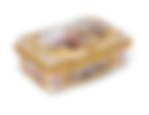 A GILT-METAL-MOUNTED MEISSEN PORCELAIN SHAPED-RECTANGULAR SNUFF-BOX AND COVER (preview)