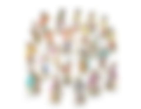 A TWENTY-TWO PIECE MEISSEN PORCELAIN MONKEY BAND AND A MUSIC STAND (preview)
