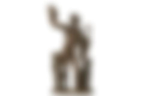 Large bronze sculpture depicting the Fauno Rosso (Red Fauna) (preview)