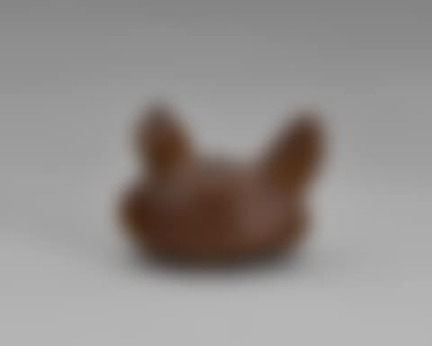 A CARVED WOOD NETSUKE OF A HEN AND CHICK (preview)