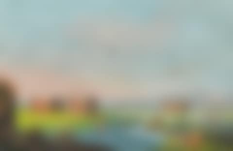 Landscape with temples animated by characters (preview)