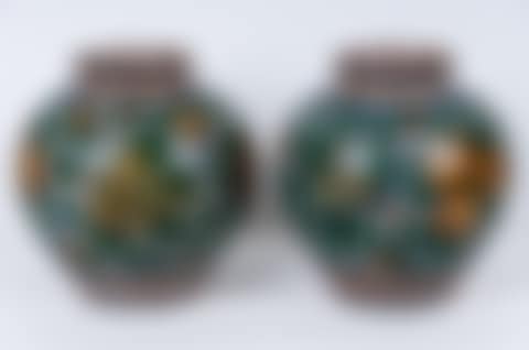 PAIR OF ITALIAN MAJOLICA PORCELAIN JARS (preview)