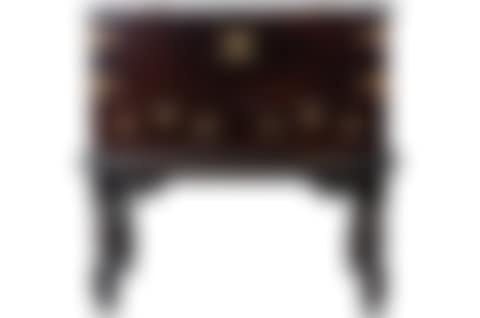 DUTCH COLONIAL BRASS-MOUNTED JATI CHEST ON STAND (preview)