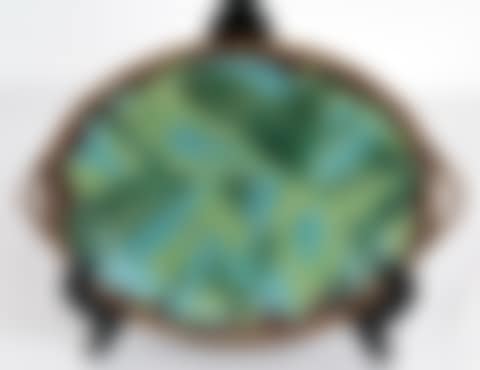 GEORGE JONES MAJOLICA BRANCH HANDLED TRAY (preview)