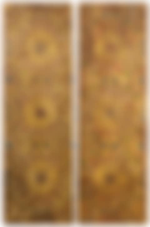 Pair Of Moroccan Carved And Polychrome-Painted Cypress Doors (preview)