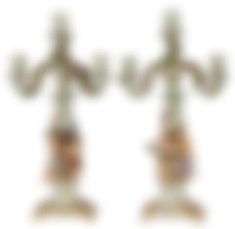 PAIR OF MEISSEN PORCELAIN FIGURAL CANDELABRA (preview)
