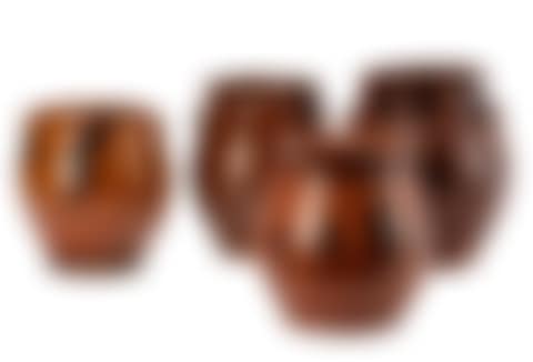 FOUR AMERICAN REDWARE JARS (preview)