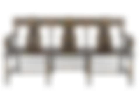 AMERICAN STENCILED BACK FAUX ROSEWOOD SETTLE (preview)