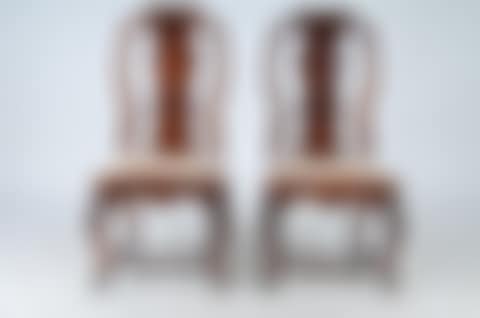 PAIR OF DUTCH MARQUETRY & WALNUT SIDE CHAIRS (preview)