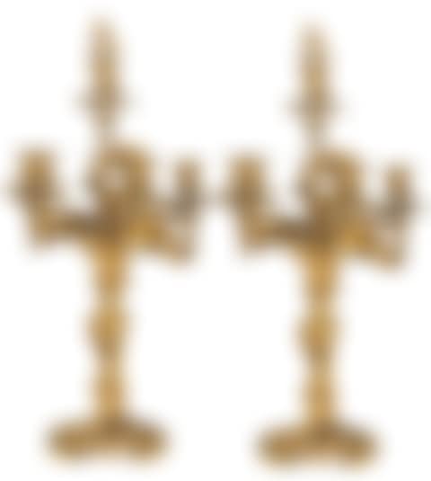 PAIR OF FRENCH GILT BRONZE SIX-LIGHT CANDELABRA (preview)