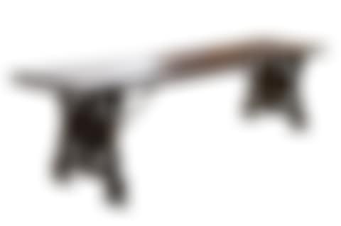 NORTHERN ITALIAN CARVED WALNUT TRESTLE TABLE (preview)