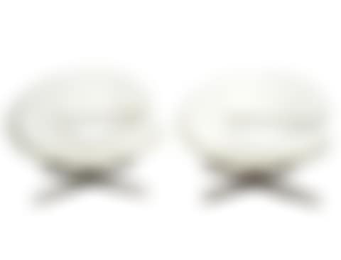 PAIR OF ITALIAN CHROME & LEATHER SWIVEL CHAIRS (preview)