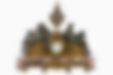 FRENCH MARBLE & BRONZE FIGURAL MANTEL CLOCK (preview)