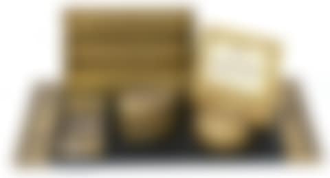 SEVEN PIECE GILT BRONZE DESK SET (preview)
