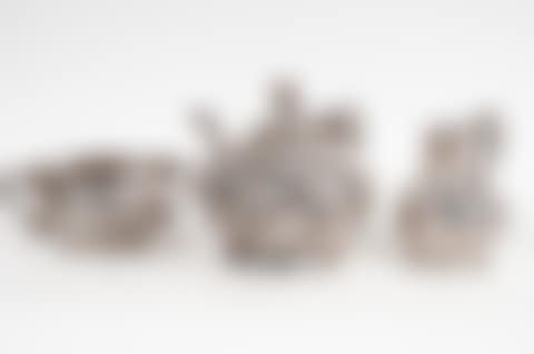 CHINESE EXPORT SILVER THREE-PIECE TEA SERVICE (preview)