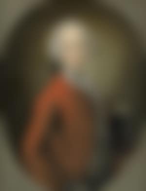 Portrait of a nobleman in a red coat with jabot and embroidered waistcoat (preview)