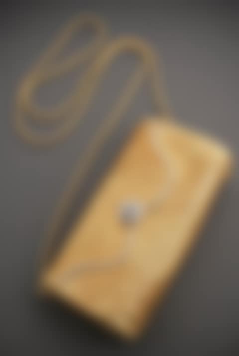 Italian 18-Karat Yellow-Gold and Diamond Evening Bag with a 14-Karat Yellow-Gold Chain (preview)