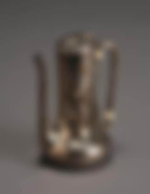 Mixed-Metal Hammered Sterling Demitasse Pot (preview)