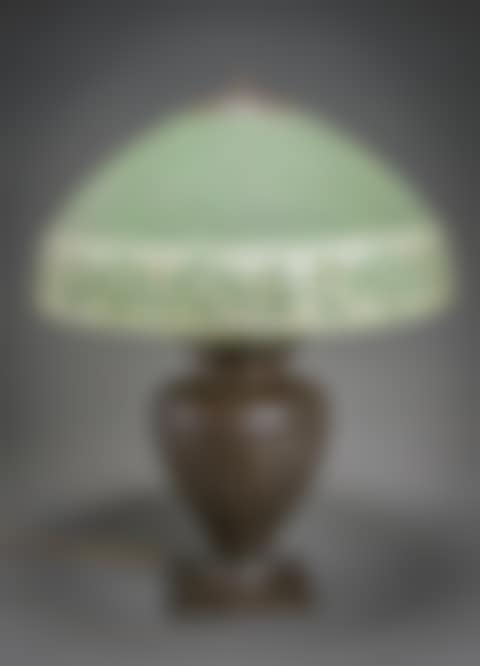 Green Mosserine and Bronze Table Lamp (preview)