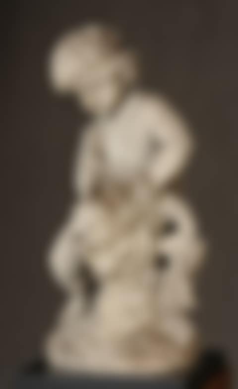 Cast Concrete Garden Sculpture of Putto with a Dolphin (preview)