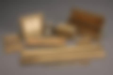Nine-Piece Bronze Doré "Venetian" Desk Set (preview)