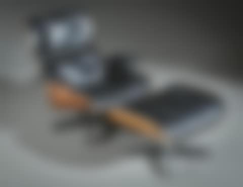 Rosewood and Black Leather "670" Lounge Chair and "671" Ottoman (preview)
