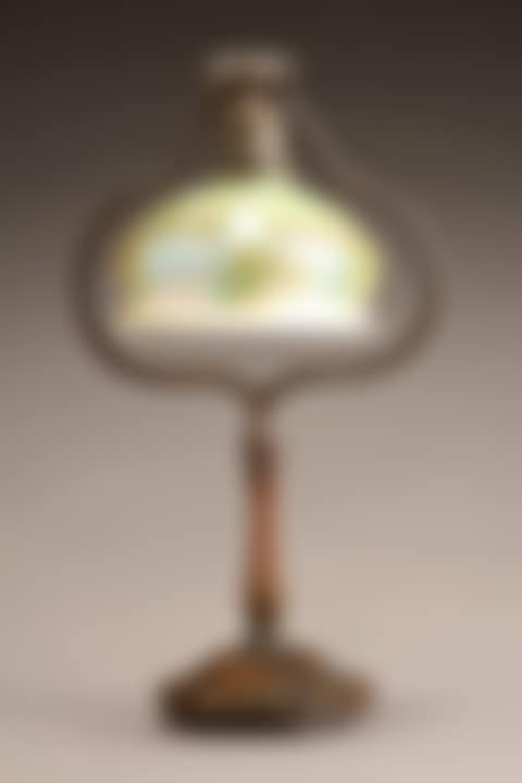 Favrile Glass and Bronze Harp Desk Lamp (preview)
