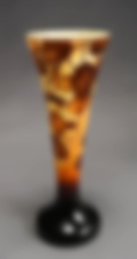 Cameo Glass "Beech" Tall Trumpet Vase (preview)