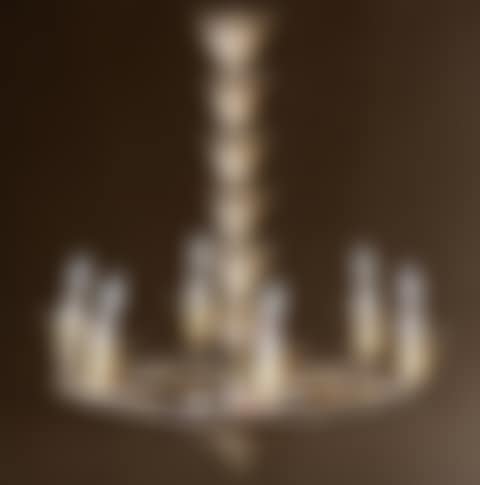 Etched Smokey Glass Six-Light Chandelier (preview)