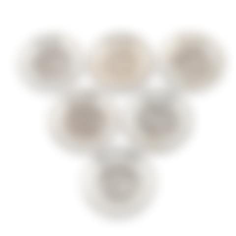 SET OF SIX DUTCH .833 SILVER COASTERS (preview)