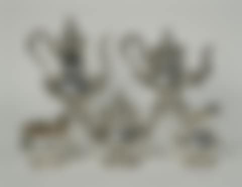 AMERICAN SILVER FIVE PIECE COFFEE AND TEA SERVICE (preview)
