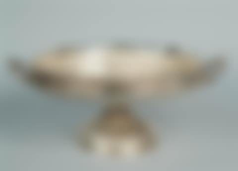 AMERICAN REPOUSSE SILVER TWO HANDLED FOOTED CENTER BOWL (preview)