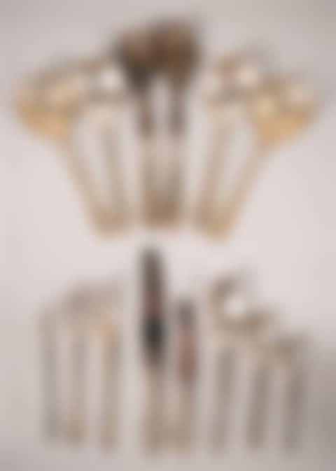 DANISH SILVER FLATWARE SERVICE FOR TEN (preview)