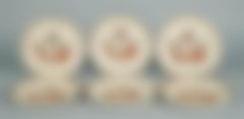 SET OF SIX DUTCH DECORATED ENGLISH CREAMWARE SCALLOPED EDGE PLATES (preview)