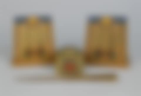 PAIR OF TIFFANY STUDIOS PAINTED BOOKENDS (preview)