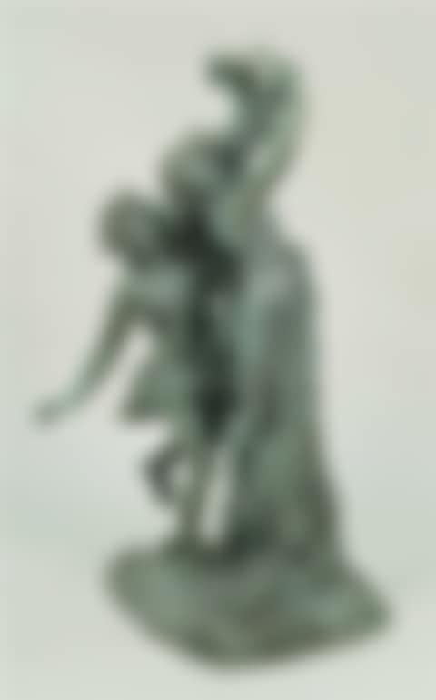 CONTINENTAL VERDIGRIS AND PATINATED BRONZE FIGURAL GROUP OF APOLLO AND DAPHNE (preview)