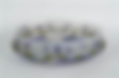 ETCHED GILT AND COLORED GLASS OBLONG CENTER BOWL (preview)