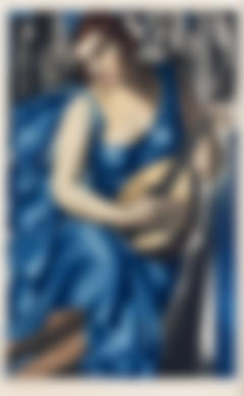 Woman with mandolin (preview)